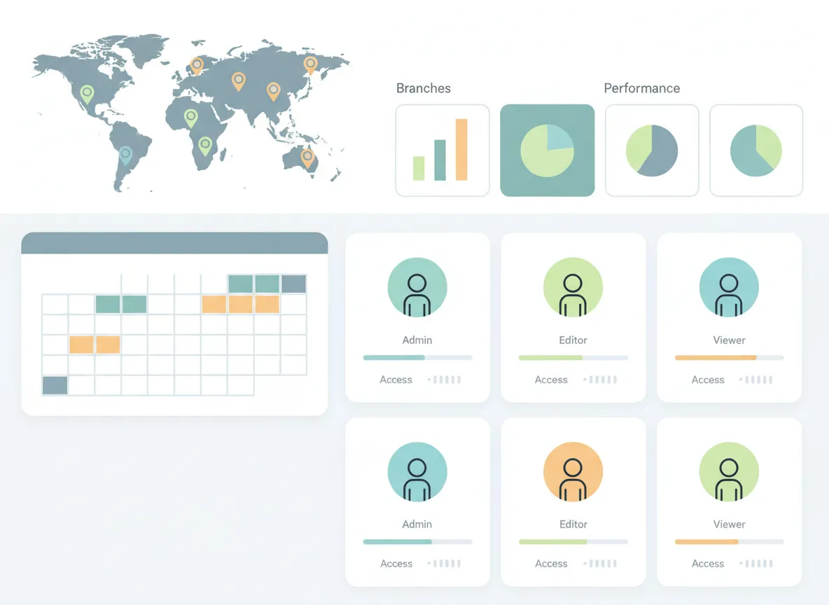 Team and location overview dashboard